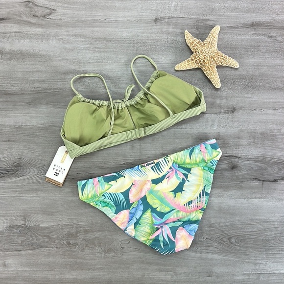 ☀️BILLABONG☀️ TANLINES COCO BRALET RIDES AND TIDES REVALUTION BIKINI SET - Picture 13 of 14